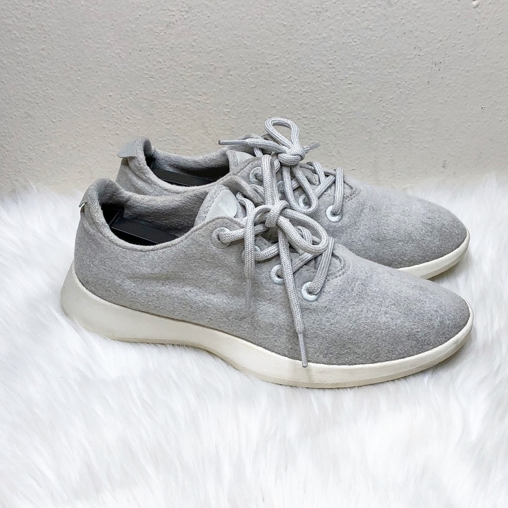 AllBird Gray The Wool Runners Sneaker Mens size 8